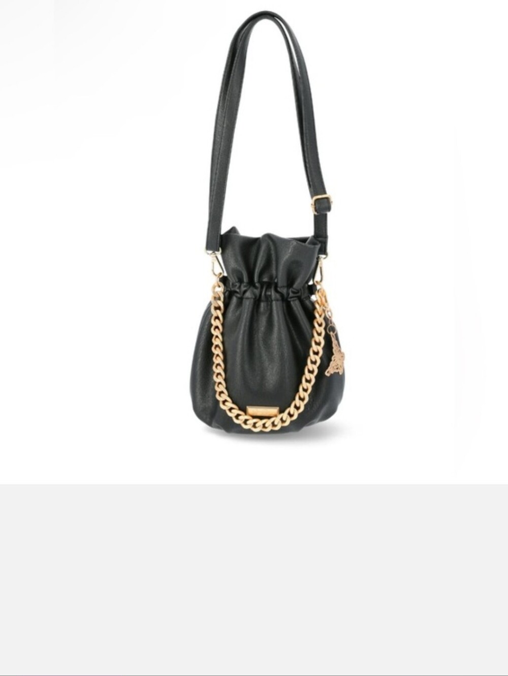 Jessica Simpson Black Crossbody Bag with Gold Chain NWT
